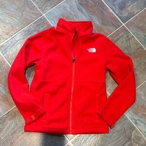 The North Face Vibrant Red Full-Zip Fleece Jacket Boys 10/12